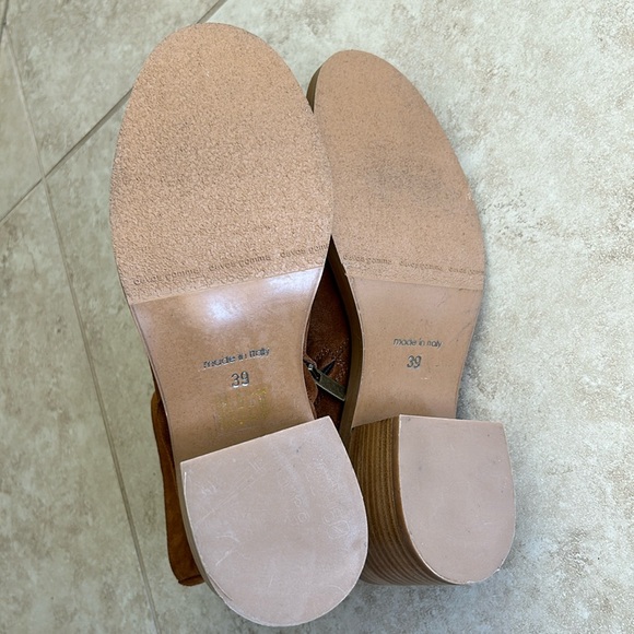 NWOB Made in Italy 🇮🇹 Cordani Butler Bootie Camoscio Tobacco Suede US8.5/EU39 - Picture 9 of 9